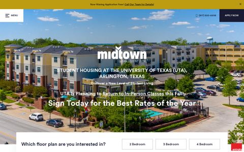 Student Housing at the University of Texas (UTA), Arlington, TX