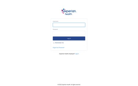Login | Experian Health Support Community