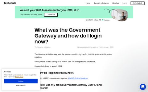 What was the Government Gateway and how do I login now ...