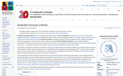 Humboldt University of Berlin - Wikipedia