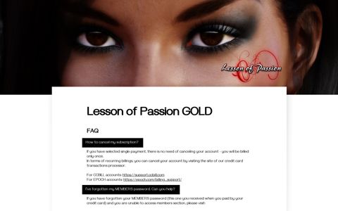 Lesson of Passion GOLD