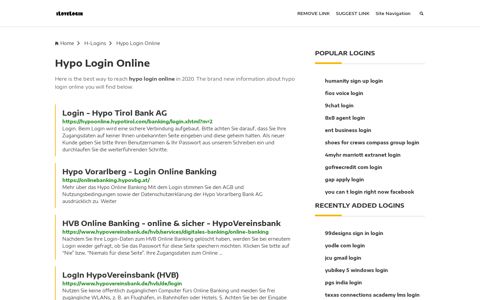Hypo Login Online ❤️ One Click Access - iLoveLogin