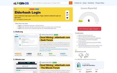 Elderhash Login - A database full of login pages from all over ...