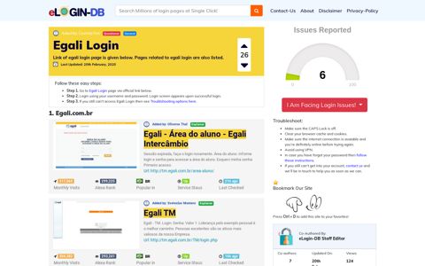 Egali Login - A database full of login pages from all over the ...