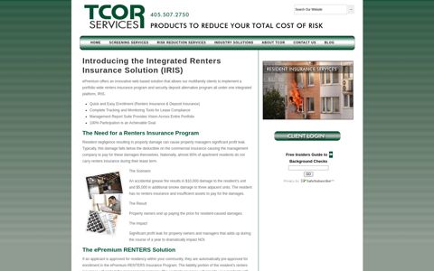 Resident Insurance - TCOR Services