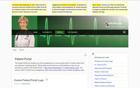 Patient Portal - AllMedPhysicians