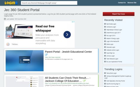 Jec 360 Student Portal - Straight Path to Any Login Page!