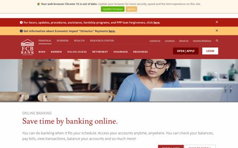 Online Banking | FCB Bank