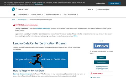Lenovo Data Center Certification Program - Pearson VUE