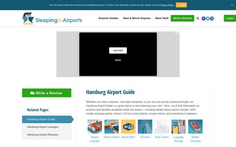 Hamburg Airport Guide (HAM) - Sleeping in Airports
