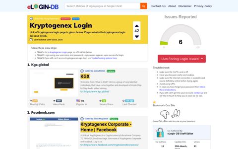 Kryptogenex Login - A database full of login pages from all ...