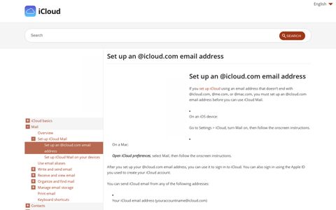 Set up an @icloud.com email address - iCloud, iCloud Help