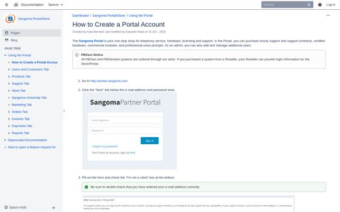 How to Create a Portal Account - FreePBX Wiki