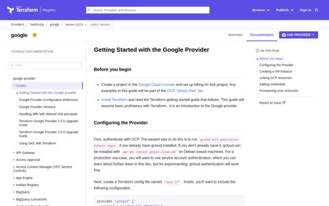 Getting Started with the Google provider | Guides | hashicorp ...