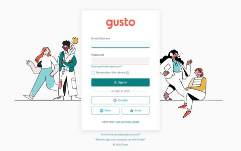 Gusto Login - Remember this device