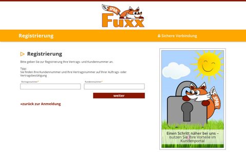 Registrierung | fuxx-kundenportal