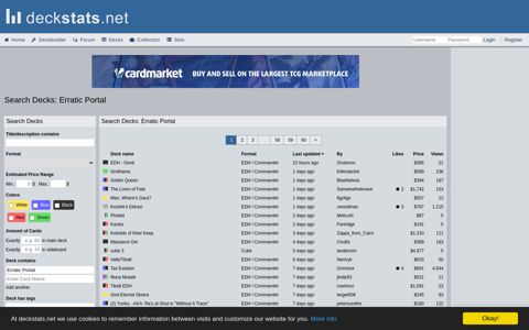 Search Decks: Erratic Portal — deckstats.net | Magic: The ...