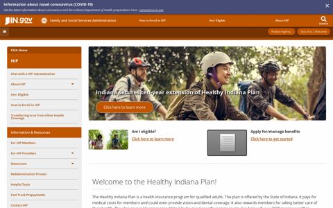FSSA: HIP: Healthy Indiana Plan - IN.gov