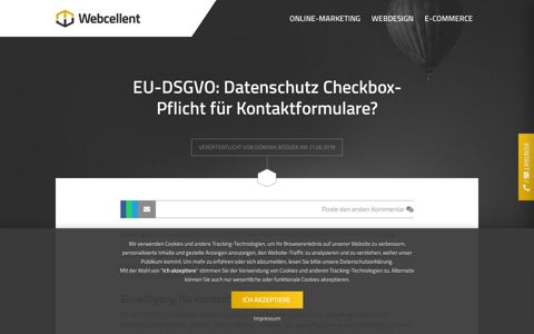 EU-DSGVO: Datenschutz Checkbox-Pflicht für ...