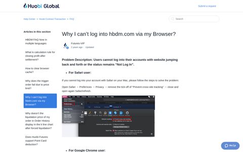 Why I can't log into hbdm.com via my Browser? – Help Center