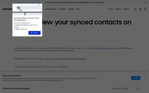 How to view your synced contacts on Google | Samsung ...