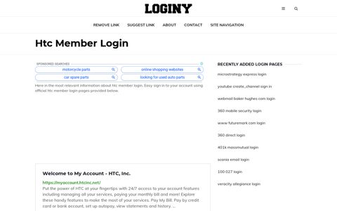 Htc Member Login ✔️ One Click Login - loginy.co.uk