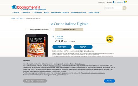 Abbonamento online a La Cucina Italiana Digitale ...