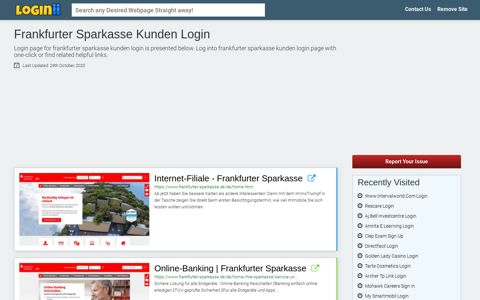 Frankfurter Sparkasse Kunden Login | Accedi Frankfurter Sparkasse ...