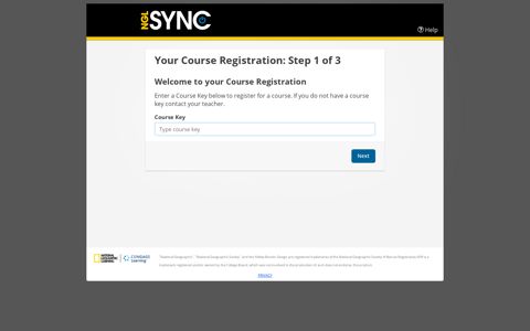 Your Course Registration: Step 1 of 3 - Help