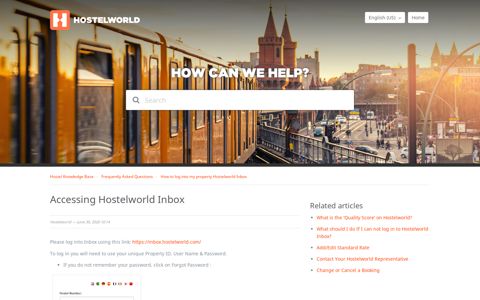 Accessing Hostelworld Inbox – Hostel Knowledge Base