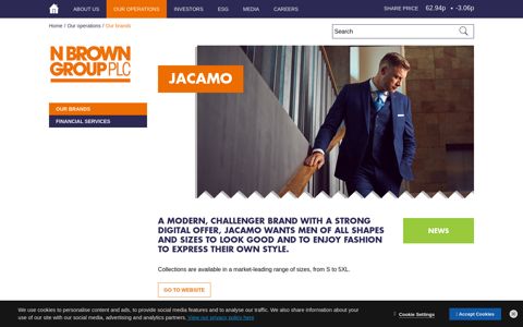 Jacamo – N Brown Group plc