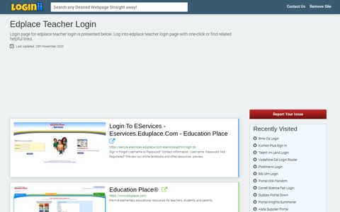 Edplace Teacher Login - Loginii.com