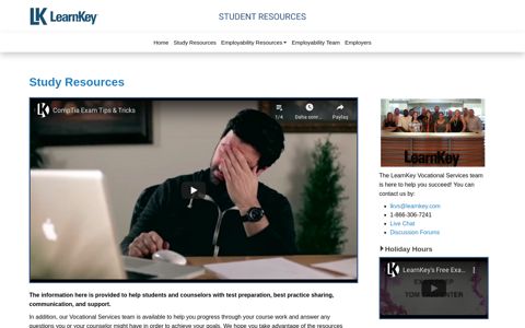LearnKey: Study Resources | Student Resource Center