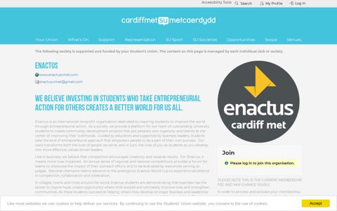 Enactus - Cardiff Met Students' Union