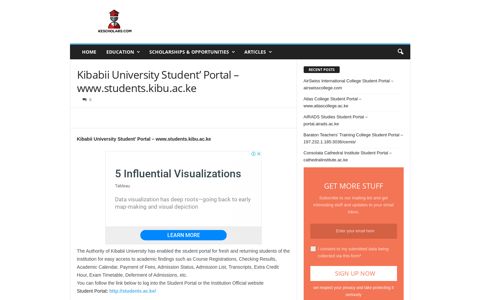 Kibabii University Student' Portal - www.students.kibu.ac.ke ...
