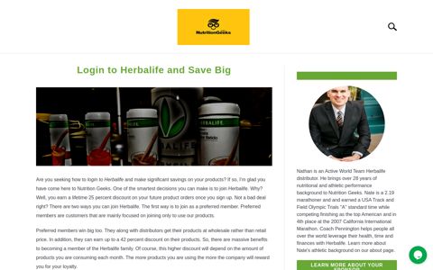 Login to Herbalife and Save Big - Herbalife Membership