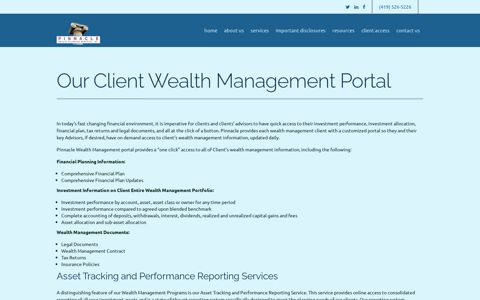 Our Client Wealth Management Portal