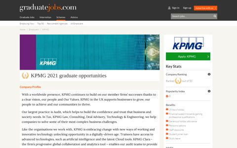 Graduate jobs & schemes from KPMG | graduate-jobs.com