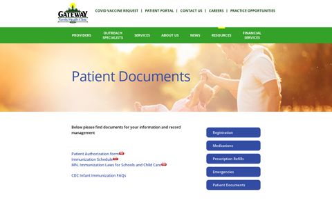 Patient Documents : Gateway Family Health Clinic Ltd.