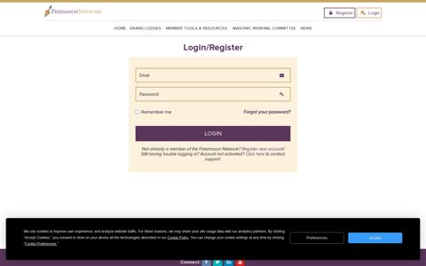 Login/Register | Freemason Network