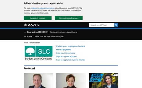 Student Loans Company - GOV.UK