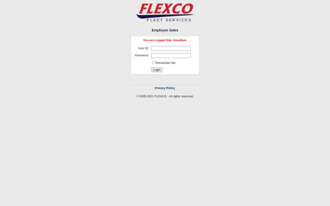 Login - Flexco Fleet Services