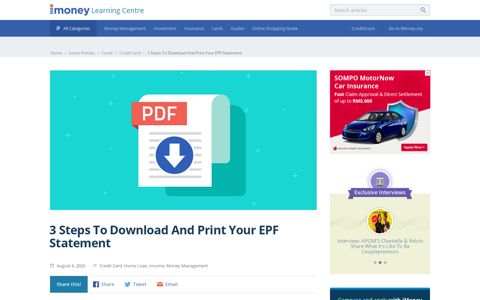 How To Download Your EPF Statement Online - iMoney.my