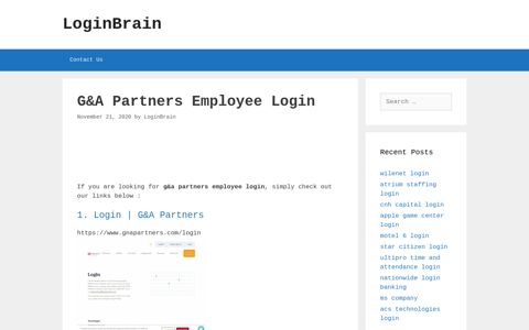 G&A Partners Employee Login | G&A Partners - LoginBrain
