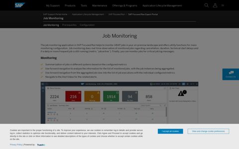 Job Monitoring - SAP Support Portal