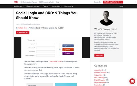 9 Things You Should Know About Social Login & CRO - CXL