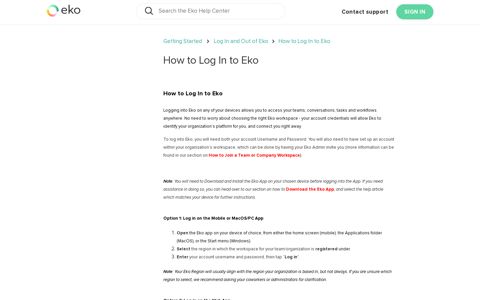 How to Log In to Eko – Eko Help Center