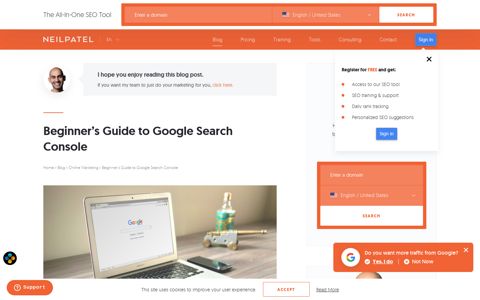 Beginner's Guide to Google Webmaster Tools - Neil Patel