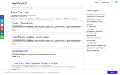 Loans Zoom Login Home - Zoom Loans - http://zoomloans.com/