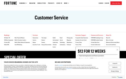 Customer Service | Fortune